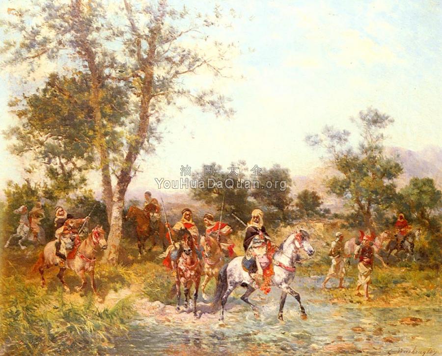 Arab Riders at the Oasis - 乔治·华盛顿